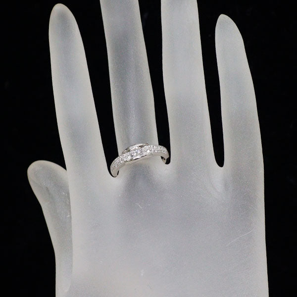 Pt900 ダイヤモンド リング 0.332ct F VS2 D0.198ct