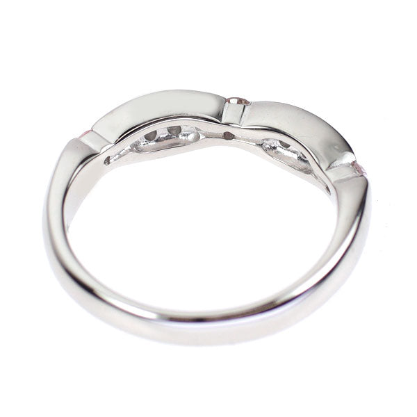希少 Pt900 天然ピンクダイヤモンド リング 0.16ct D0.07ct