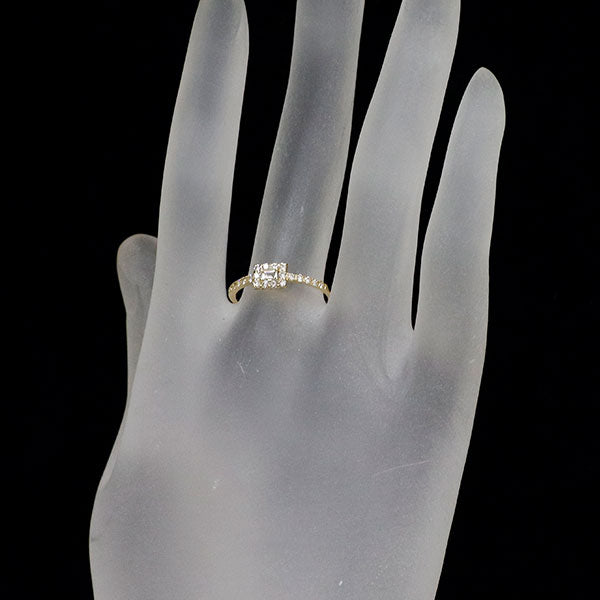 K18YG ダイヤモンド リング 0.30ct