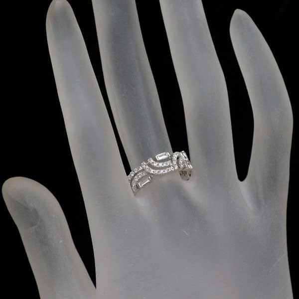 K18WG ダイヤモンド リング 0.74ct