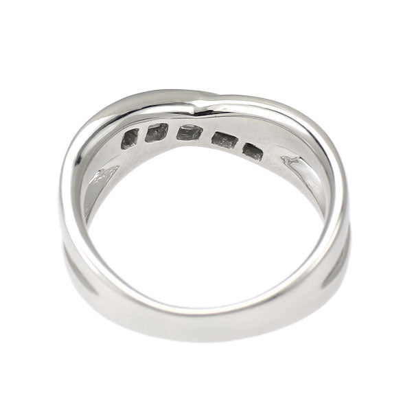 Pt900 バケットカット ダイヤモンド リング 0.83ct