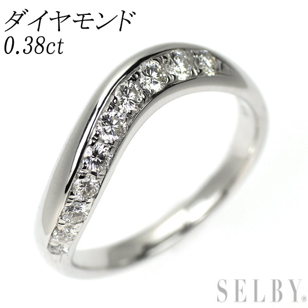 K18WG ダイヤモンド リング 0.38ct