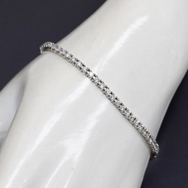 Pt850 ダイヤモンド テニス ブレスレット 2.00ct — セルビーオンライン