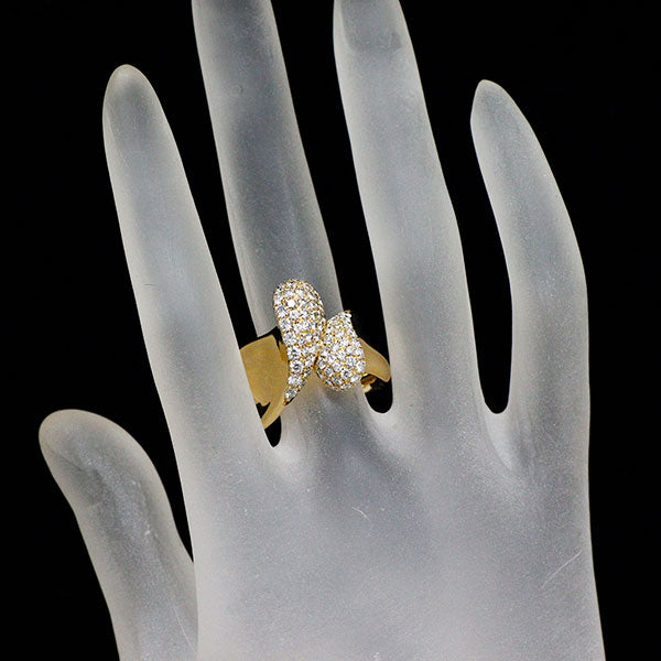 コンコルド K18YG ダイヤモンド リング 1.38ct パヴェ 《セルビー銀座店》【中古】