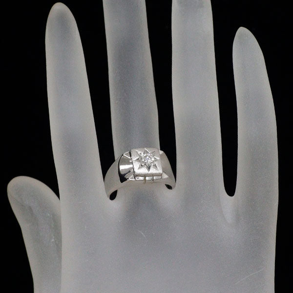 Pt850 ダイヤモンド リング 0.24ct