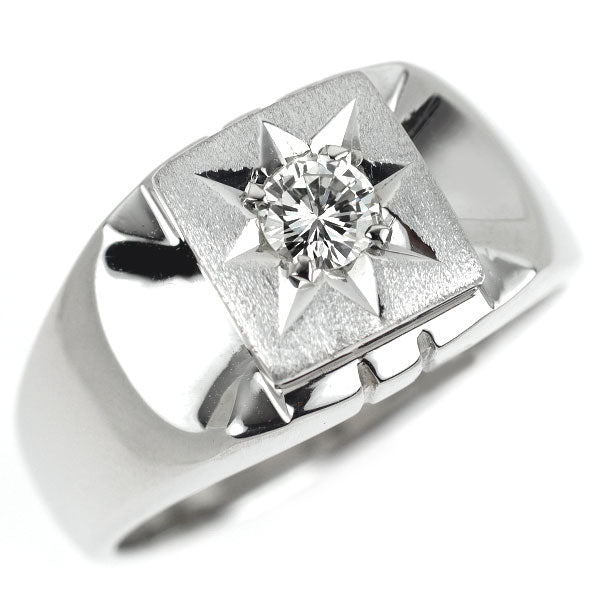 Pt850 ダイヤモンド リング 0.24ct