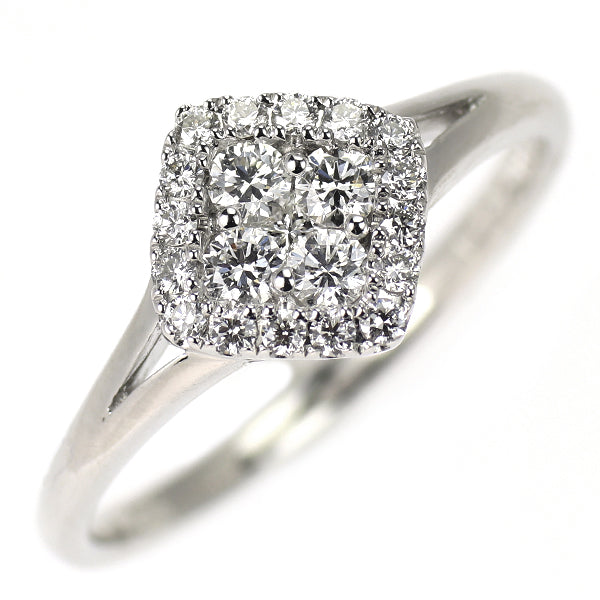 K18WG ダイヤモンド リング 0.30ct D0.02ct