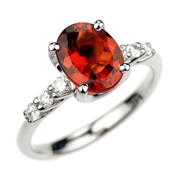 Pt900 アンデシン ダイヤモンド リング 1.46ct D0.21ct
