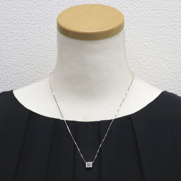 ダミアーニ K18WG ダイヤモンド ペンダントネックレス ベルエポック スクエア