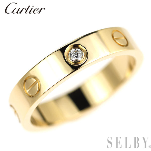★ Cartier カルティエ K18YG　ダイヤモンド　リング　#52 未使用 カルティエ K18YG ダイヤモンド リング ミニラブ 52号 — セルビー