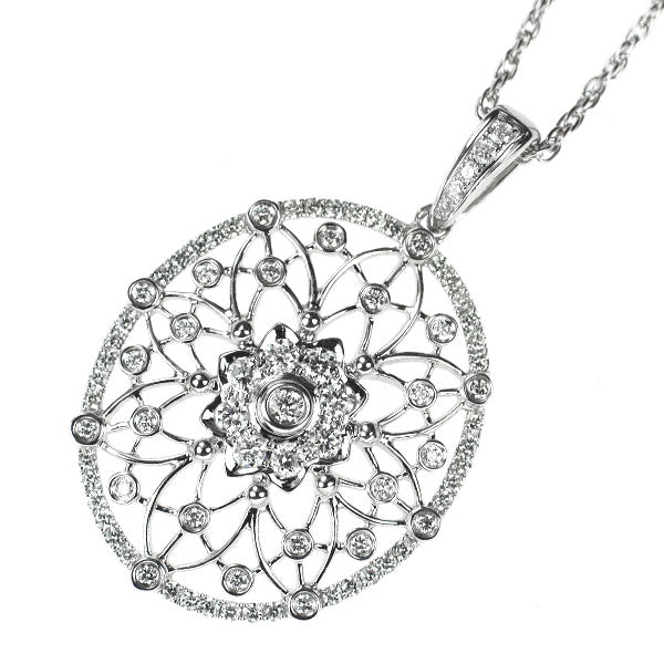 K18WG ダイヤモンド ペンダントネックレス 0.73ct