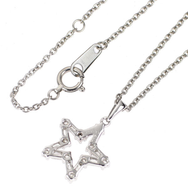 Pt900/ Pt850 ダイヤモンド ペンダントネックレス 0.50ct スター