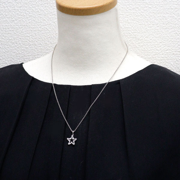 Pt900/ Pt850 ダイヤモンド ペンダントネックレス 0.50ct スター