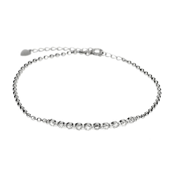 Pt900/ Pt850 ダイヤモンド ブレスレット 1.00ct