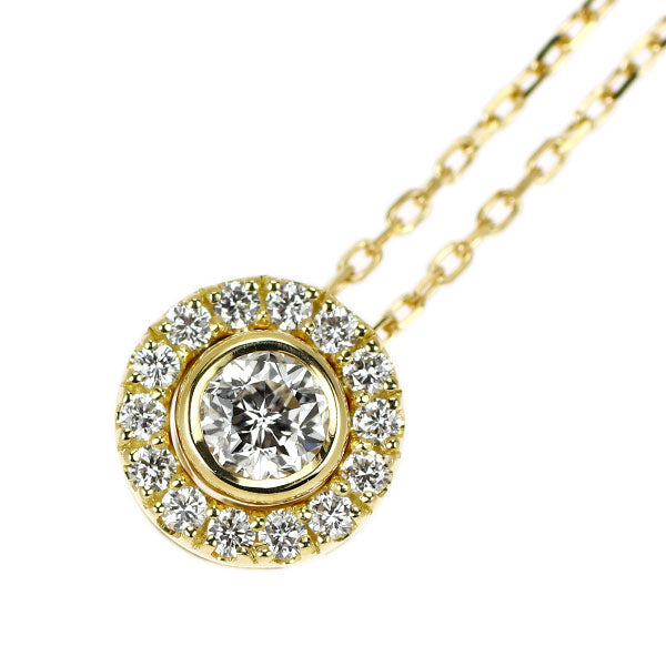 wish upon a star K18YG ダイヤモンド ペンダントネックレス 0.197ct G VS2 D0.12ct リバーシブル
