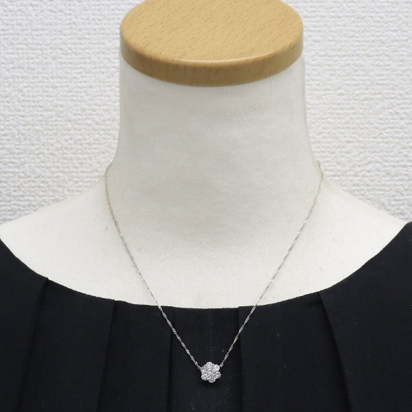 Pt850 ダイヤモンド ペンダントネックレス 1.00ct フラワー