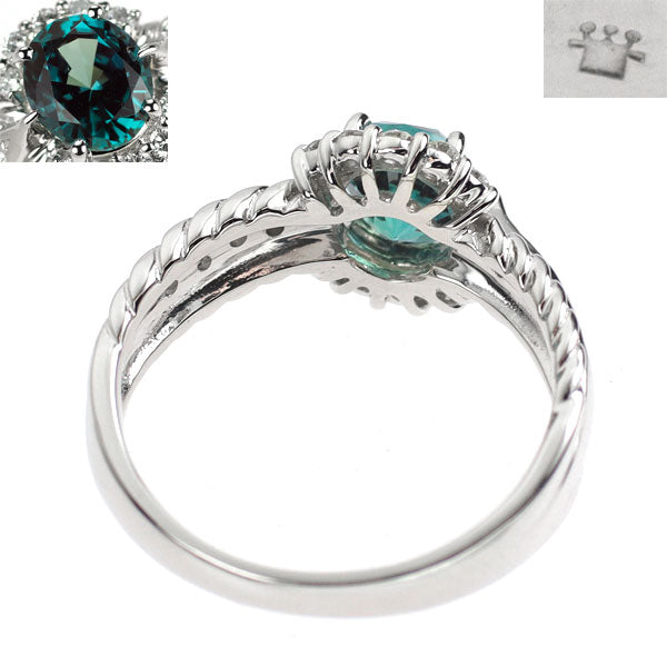 京セラ/ムーンジュエリー Pt950 再結晶アレキサンドライト ダイヤモンド 1.10ct D0.21ct