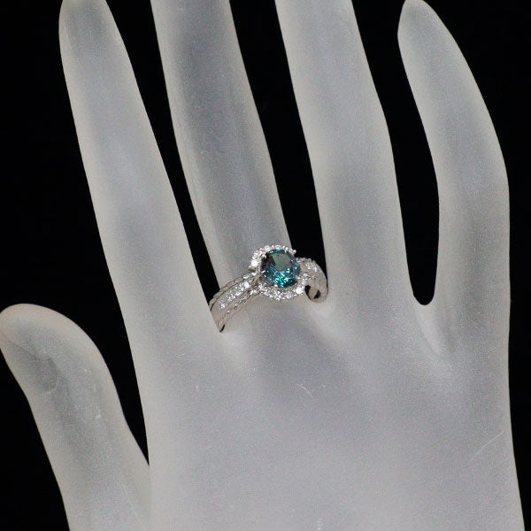 京セラ/ムーンジュエリー Pt950 再結晶アレキサンドライト ダイヤモンド 1.10ct D0.21ct