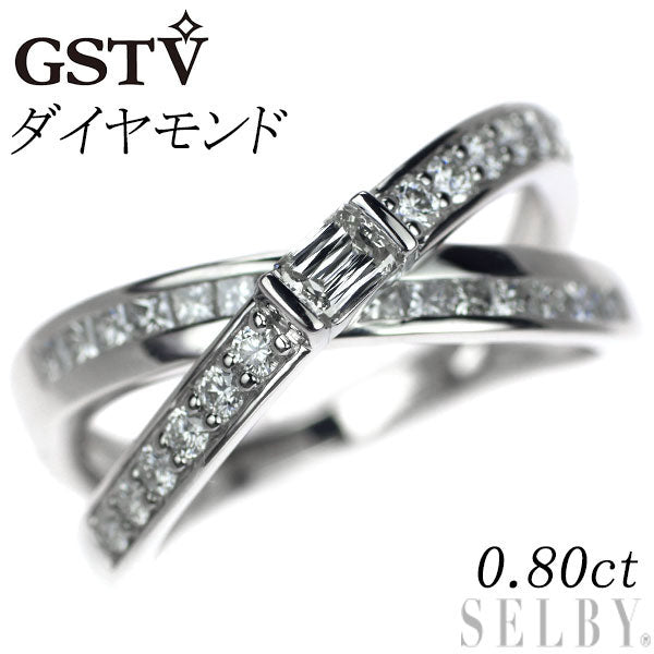 GSTV Pt950 ダイヤモンド リング 0.80ct