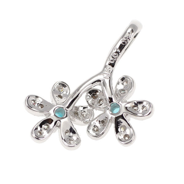 専用 K18WG パライバトルマリン・ダイヤモンド ペンダントトップ K18WG パライバ トルマリン ダイヤモンド ペンダントトップ 0.07ct D0