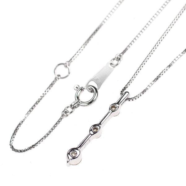 K18WG ダイヤモンド ペンダントネックレス 0.25ct