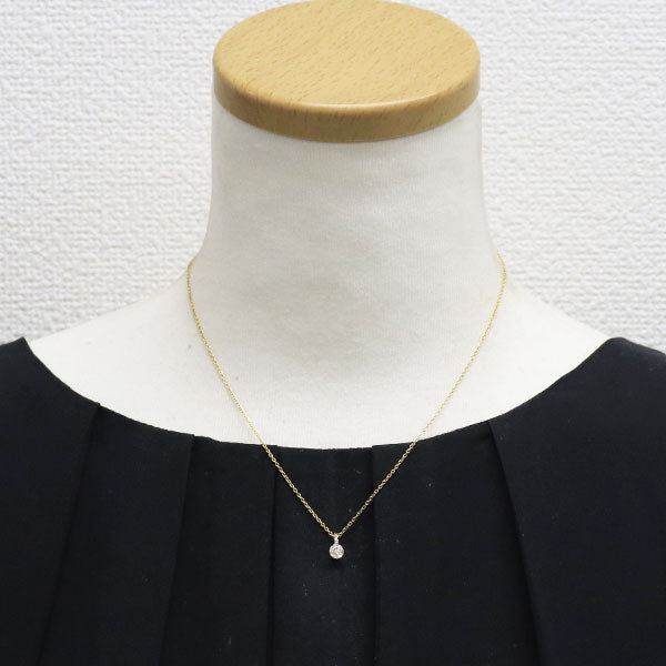ポンテヴェキオ K18YG ダイヤモンド ペンダントネックレス 0.10ct