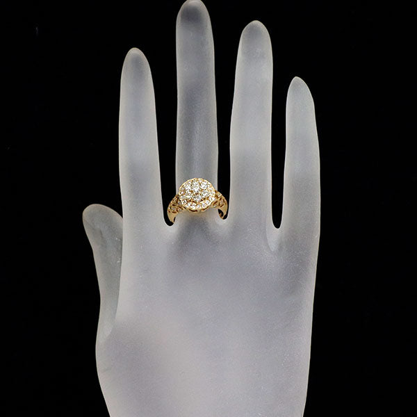 K18YG ダイヤモンド リング 0.85ct