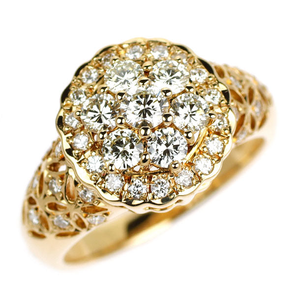 K18YG ダイヤモンド リング 0.85ct