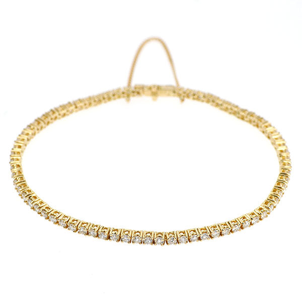 K18YG ダイヤモンド ブレスレット 2.50ct テニス