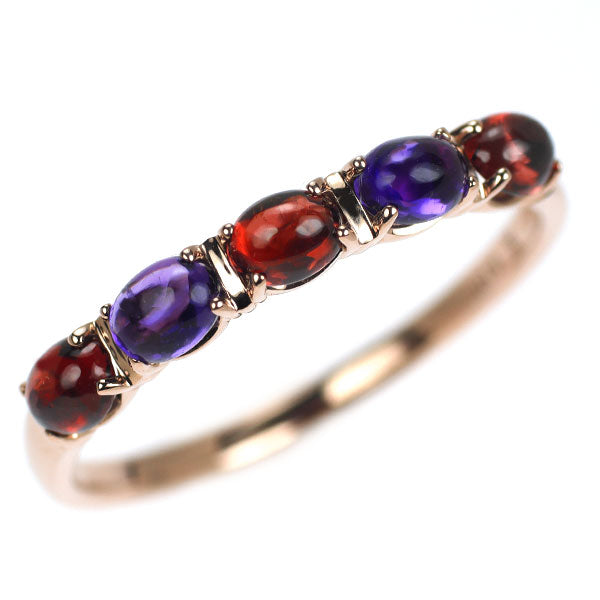 ヴァンドーム青山 K18PG ガーネット アメジスト リング