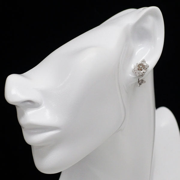 華宝流 Pt900/K14WG ダイヤモンド イヤリング 1.10ct D0.16ct