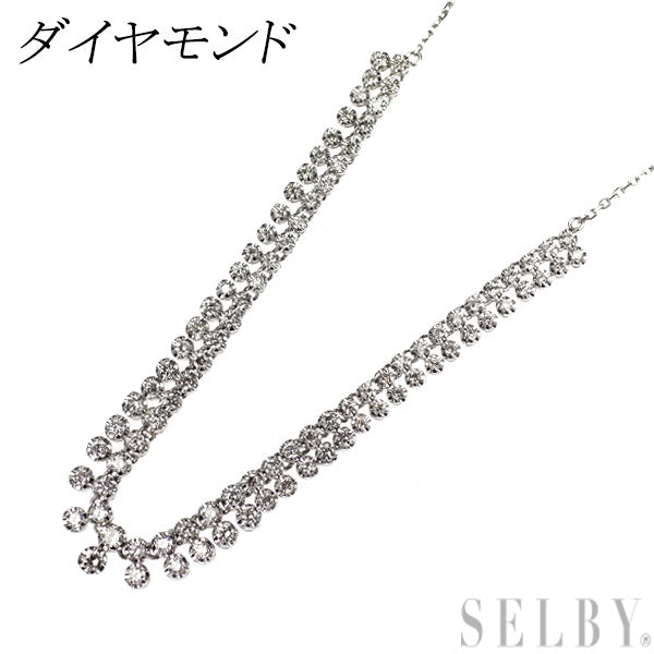 Pt850 ダイヤモンド ネックレス