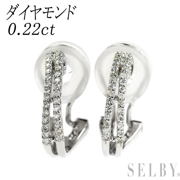 k18 WG♡ダイヤ♡ピアス♡ K18WG ダイヤモンド ピアス 0.50CT 商品情報