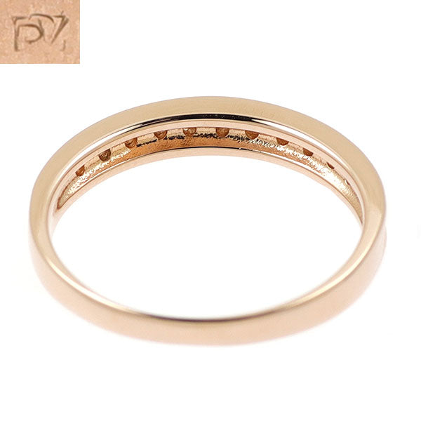 ポンテヴェキオ K18PG ダイヤモンド リング 0.10ct ハーフエタニティ  