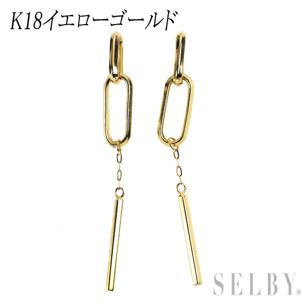 K18YG デザイン ピアス