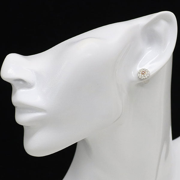 新品 希少 Pt900 天然ピンク ダイヤモンド ピアス 0.089ct FIP VS1 D0.62ct