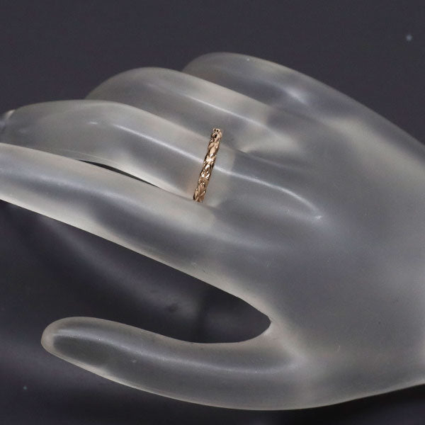 K18PG シグネチャー風 鍛造リング K18PG デザイン リング — セルビーオンラインストア