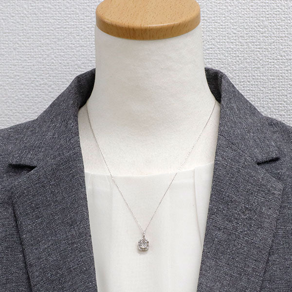 K18WG ダイヤモンド ペンダントネックレス 0.30ct
