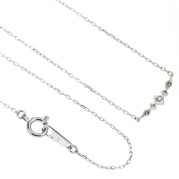 K10WG ダイヤモンド ペンダントネックレス