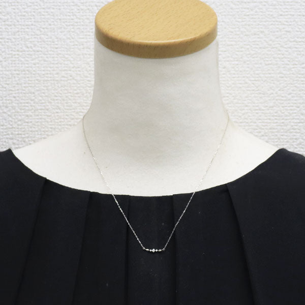 K10WG ダイヤモンド ペンダントネックレス