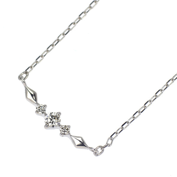 K10WG ダイヤモンド ペンダントネックレス — セルビーオンラインストア