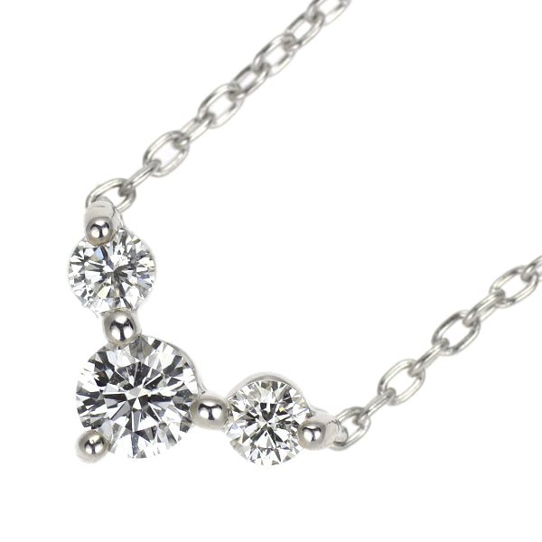 K10WG ダイヤモンド ペンダントネックレス 0.16ct — セルビー