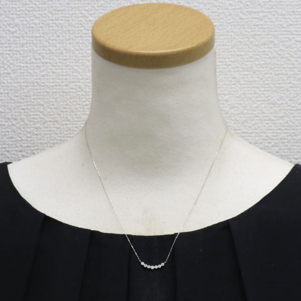K10WG ダイヤモンド ペンダントネックレス 0.10ct