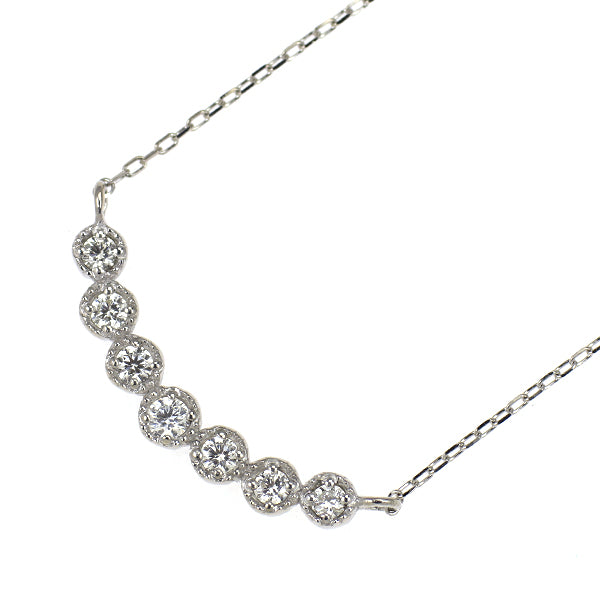 K10WG ダイヤモンド ペンダントネックレス 0.10ct