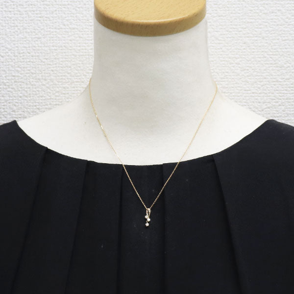 K10PG ダイヤモンド ペンダントネックレス 0.10ct