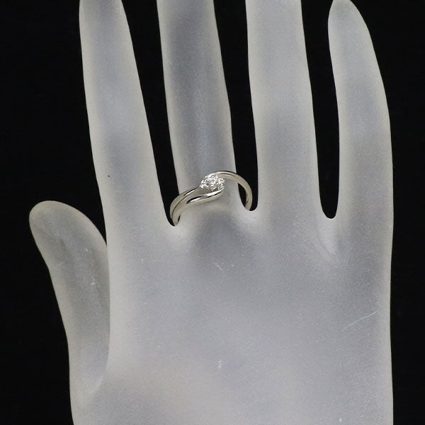 K14WG ダイヤモンド リング 0.09ct