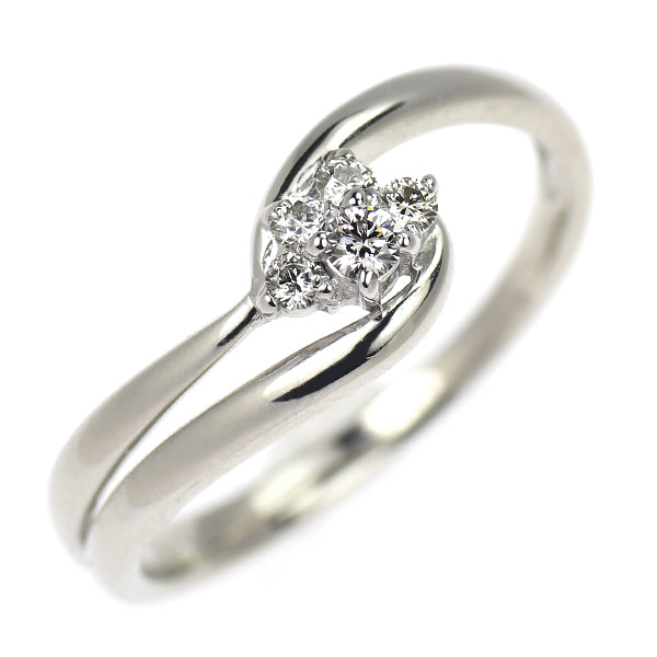K14WG ダイヤモンド リング 0.09ct