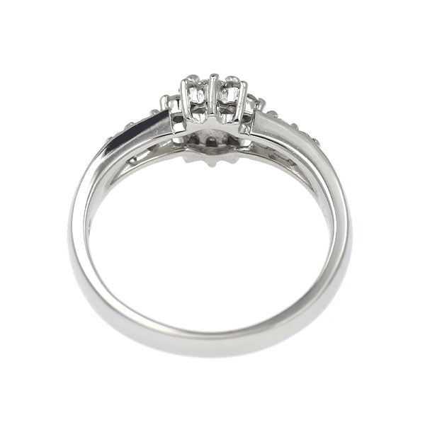 Pt850 ダイヤモンド リング 0.13ct D0.22ct