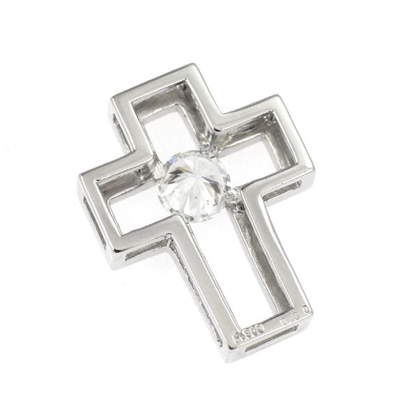 Pt900 ダイヤモンド ペンダントトップ 0.30ct クロス