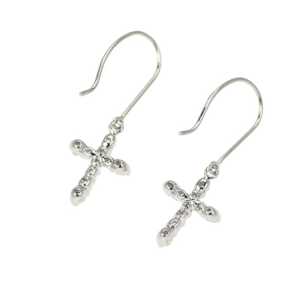 Pt900 ダイヤモンド ピアス 0.20ct クロス
